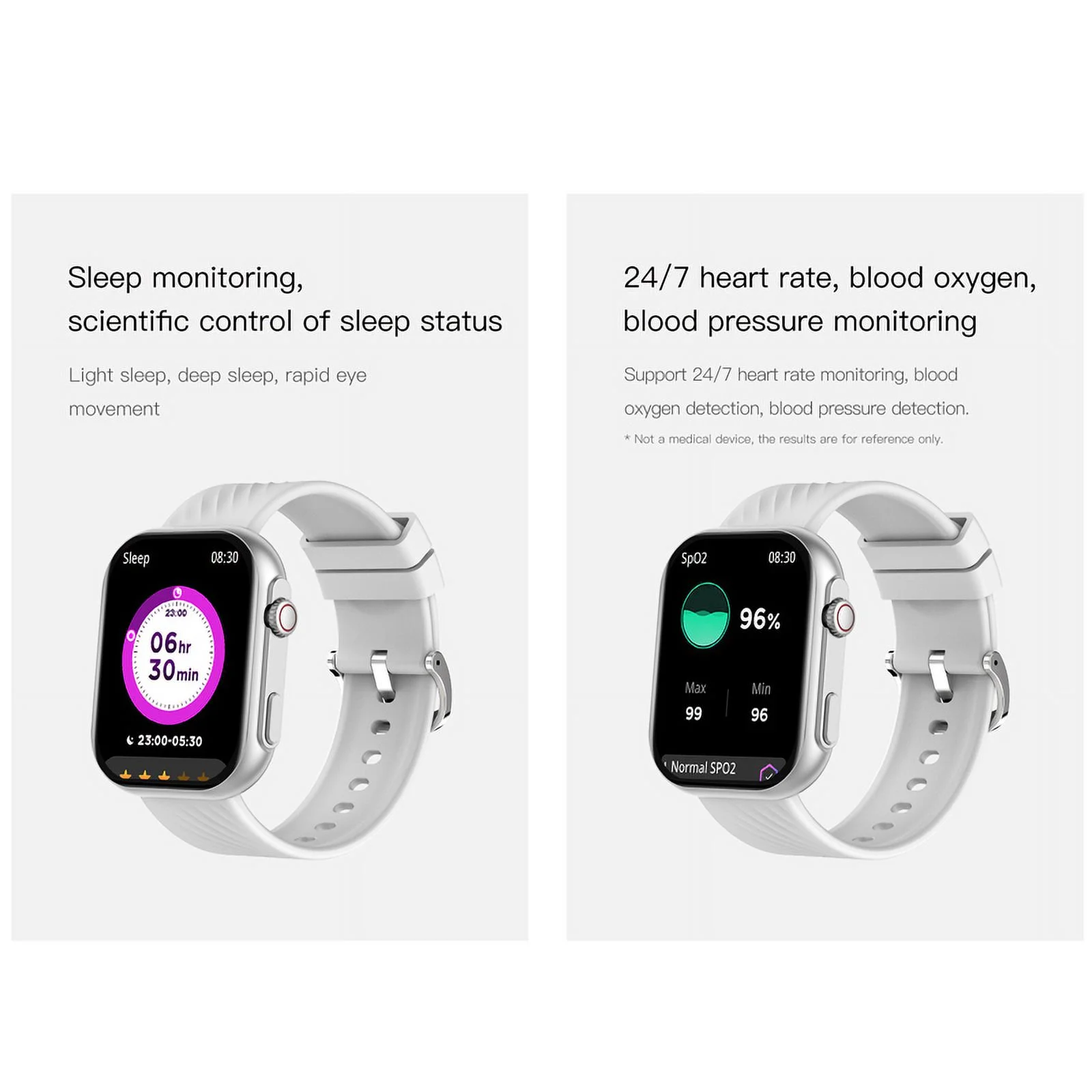 Mingdaln 2.0-Inch Classic Square Screen Sports Smartwatch, BT5.2 with Fitness Tracker, Calories/Steps/Weather, IP67 Waterproof Smartwatch (Gold)