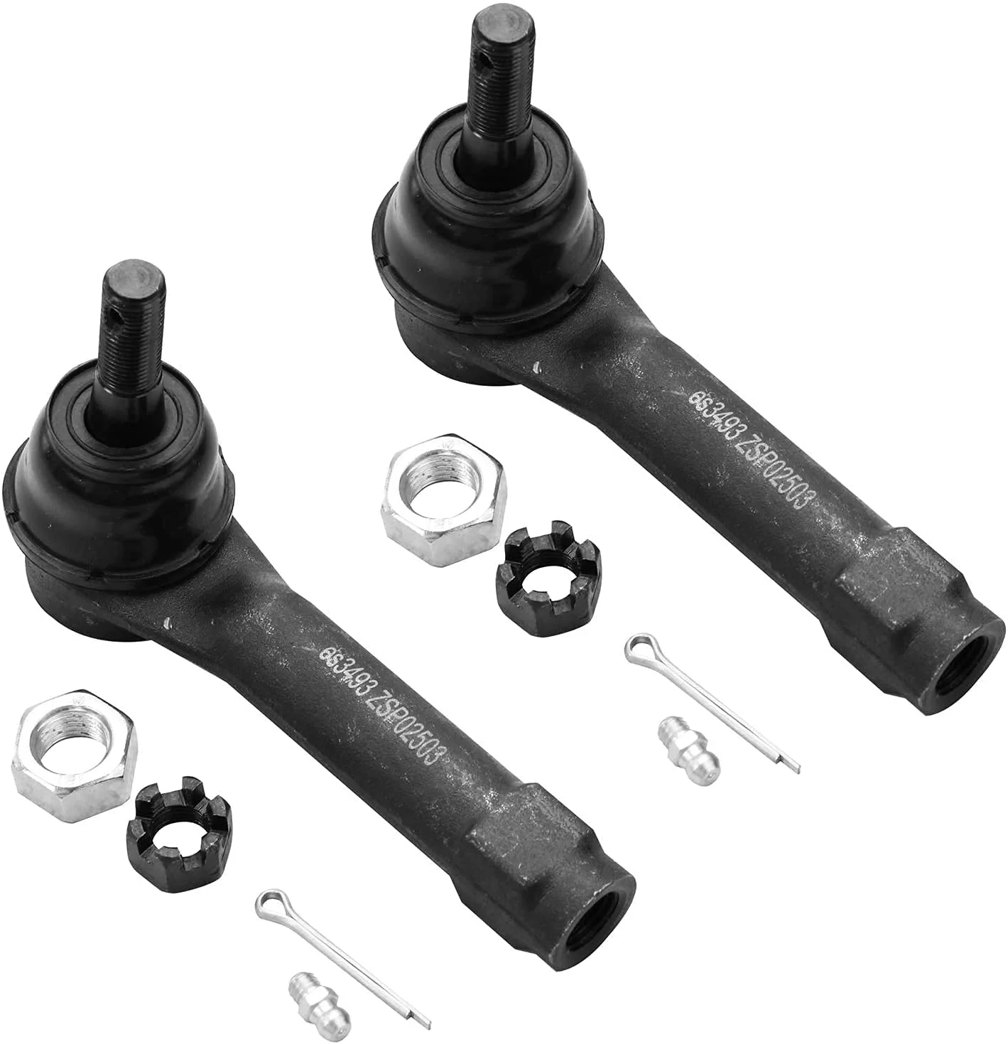 Front 6pc Tie Rods Kit for Chevy Silverado GMC Sierra Avalanche Suburban Yukon XL 1500 Tahoe Cadillac Escalade ESV EXT, 4 Tie Rod Ends 1 Idler Arm 1 Pitman Arm Replacement