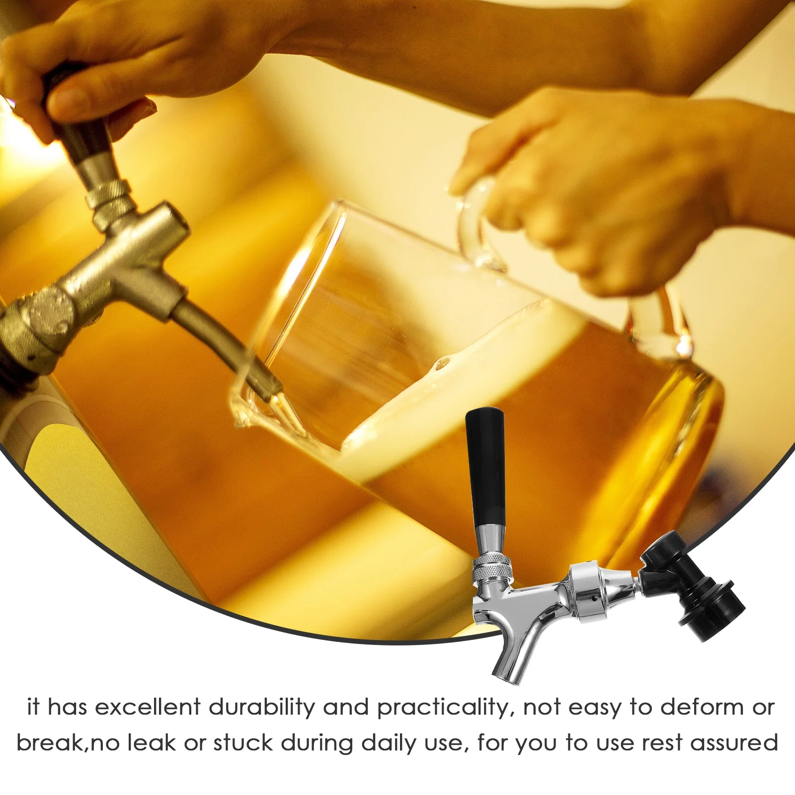 Beer Dispenser Homebrew Tap Keg Kegerator Draft Faucet Automatic Self Made Child Abs