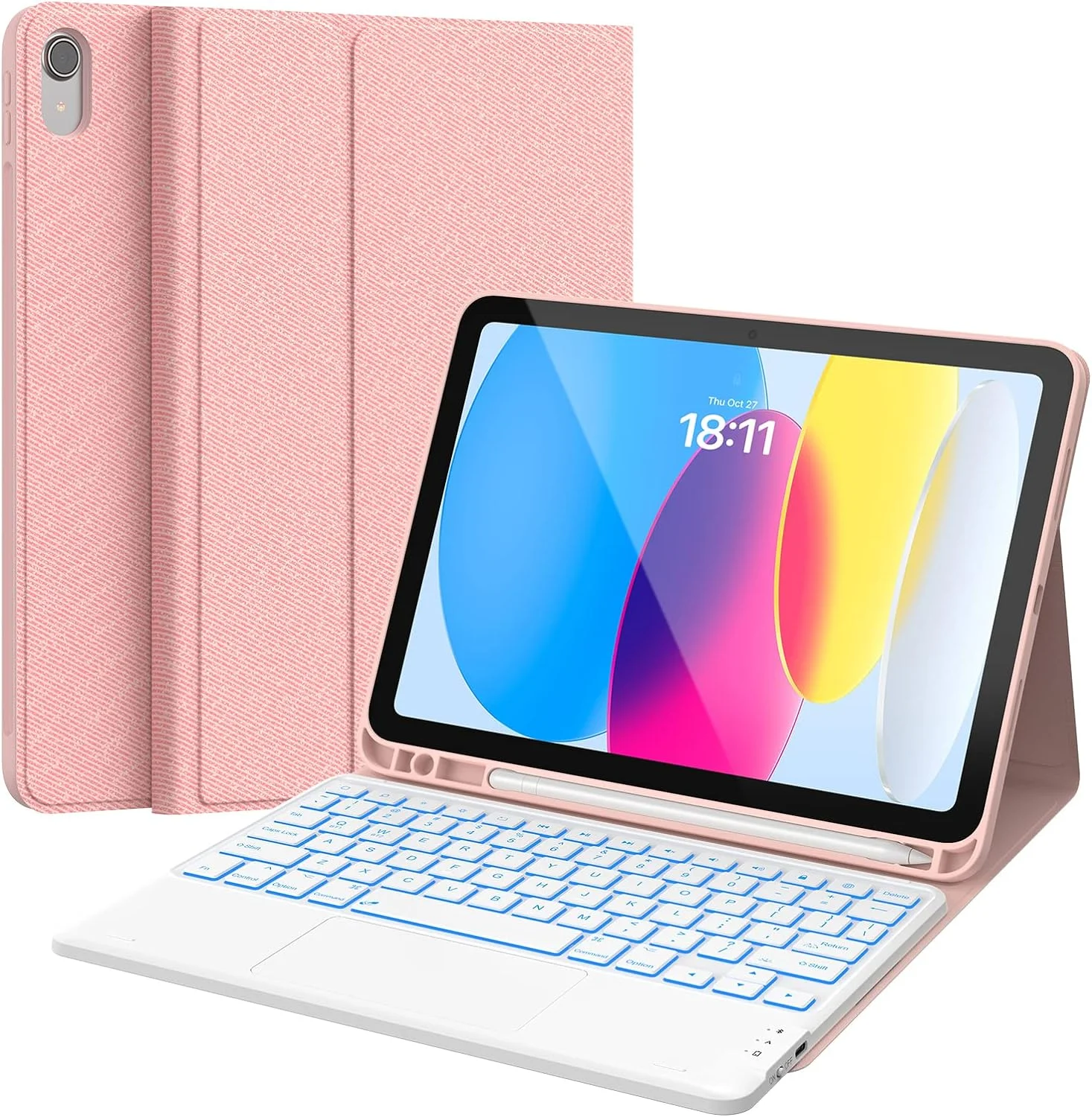 Touchpad iPad 10th Generation Case with Keyboard (10.9