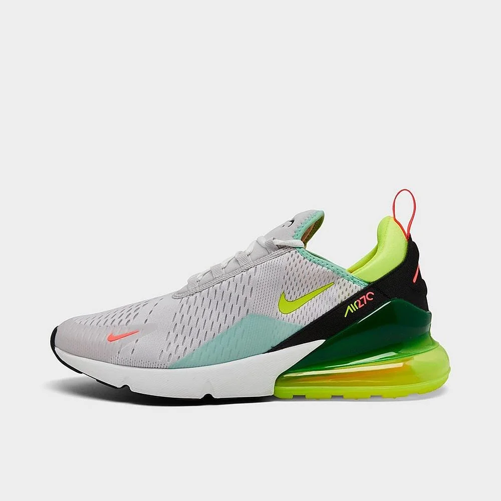 Nike Air Max 270 Vast Grey/Volt-Hot Lava-Black FZ4132-001 Men's Size 11.5 Medium
