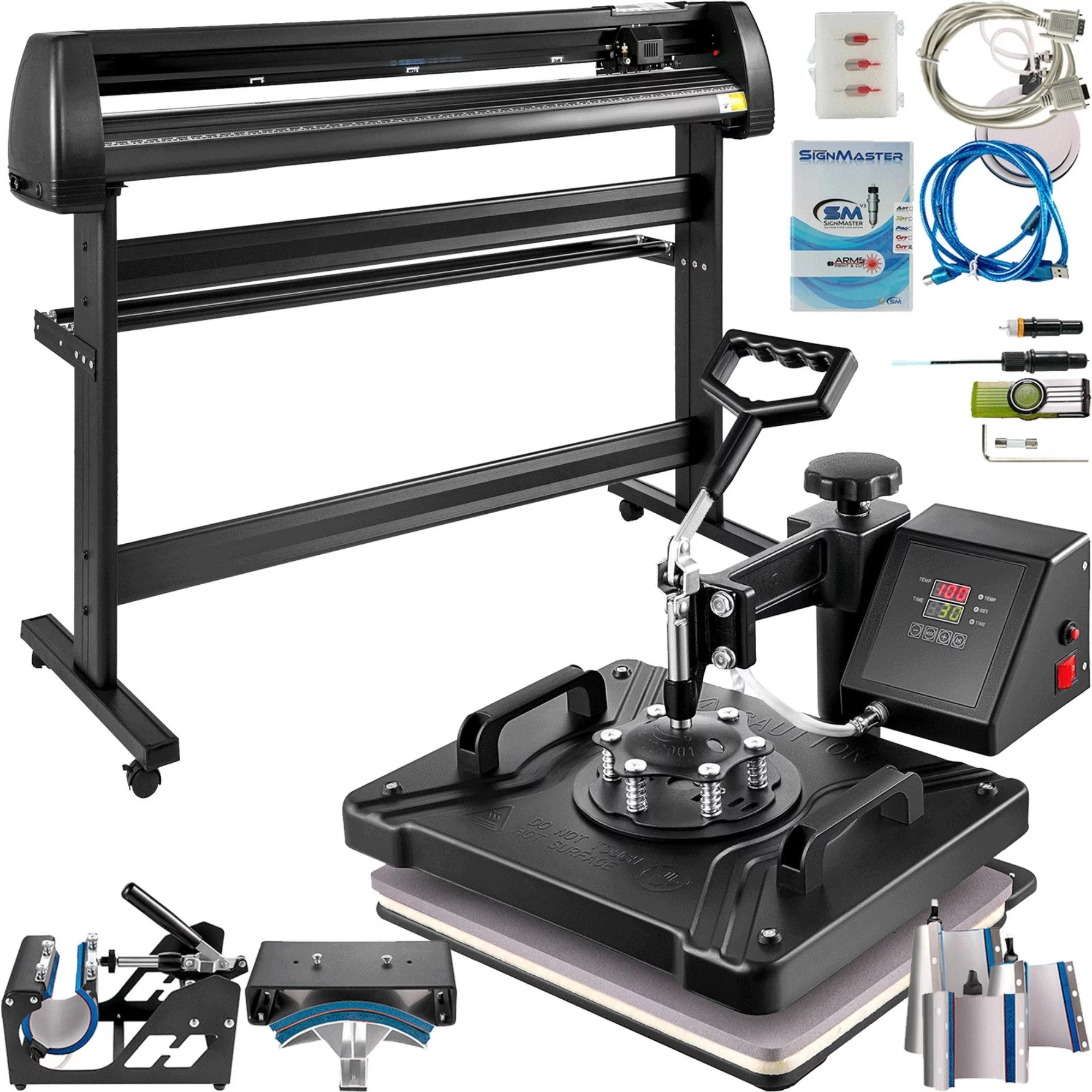 Vevor FM1181THJKZJ-1350V1 8-in-1 Heat Press 12 x 15 in. Transfer Machine