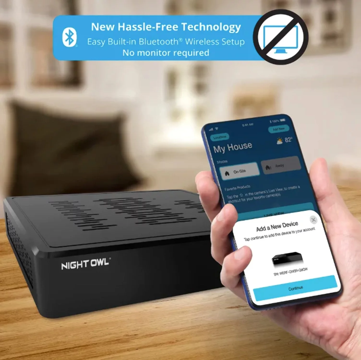 Night Owl 16 Channel 4K Bluetooth DVR with 2TB Hard Drive and 10 Wired 4K Spotlight Cameras with Audio Alerts and Sirens