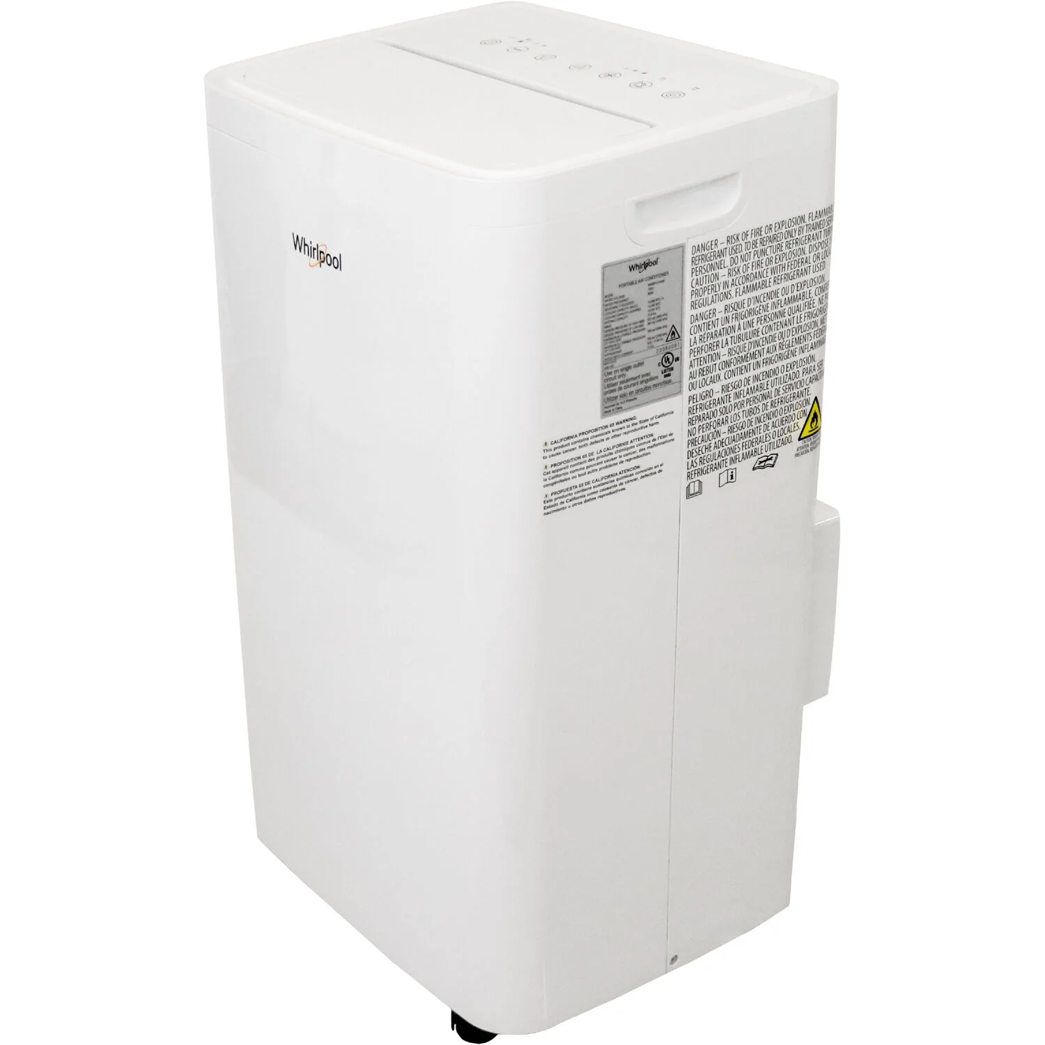 Whirlpool 10,000 BTU (14,000 BTU ASHRAE) Portable Air Conditioner with Remote, 700 Sq ft, WHNP141AW