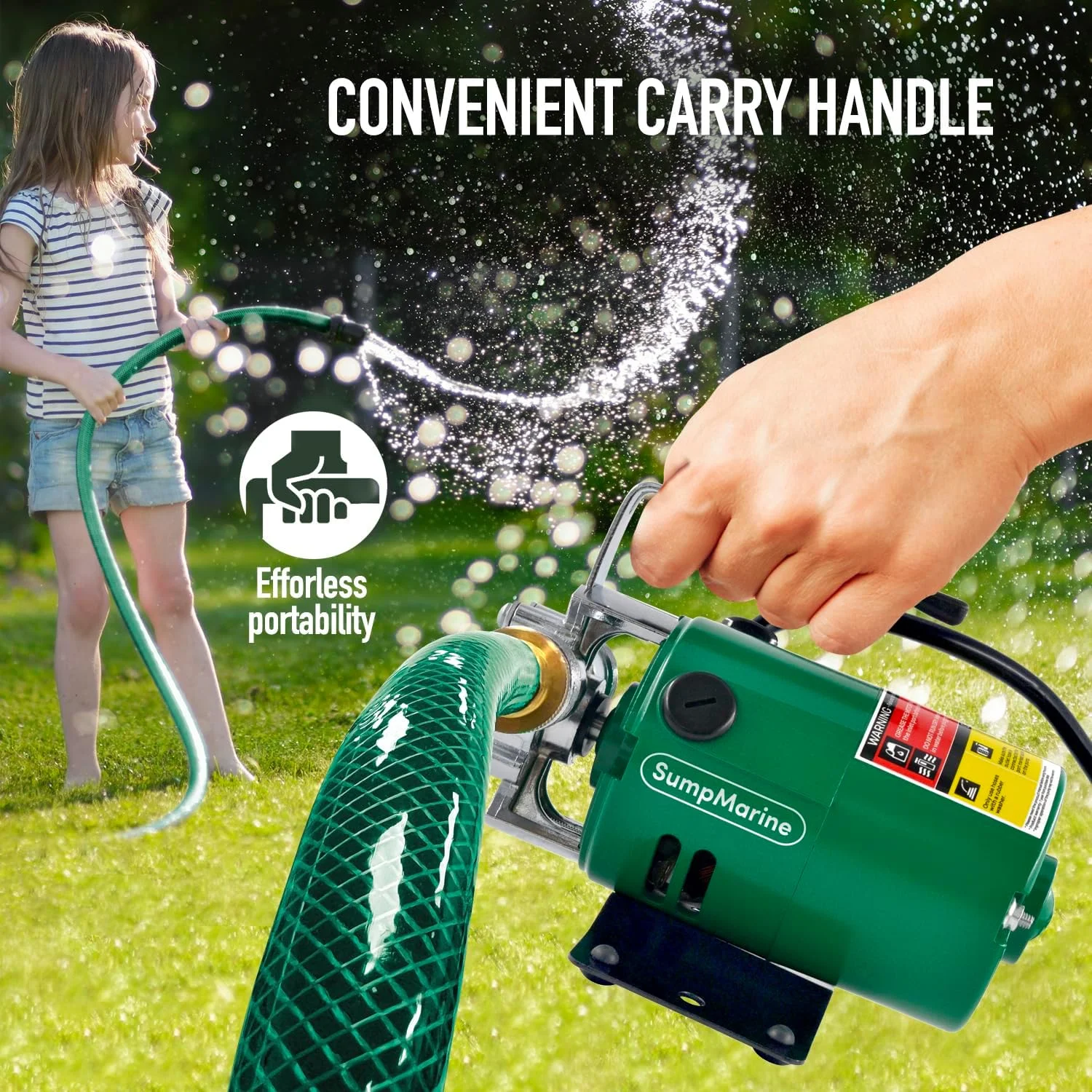 SumpMarine Water Transfer Pump 115-Volt, 330 GPH Portable