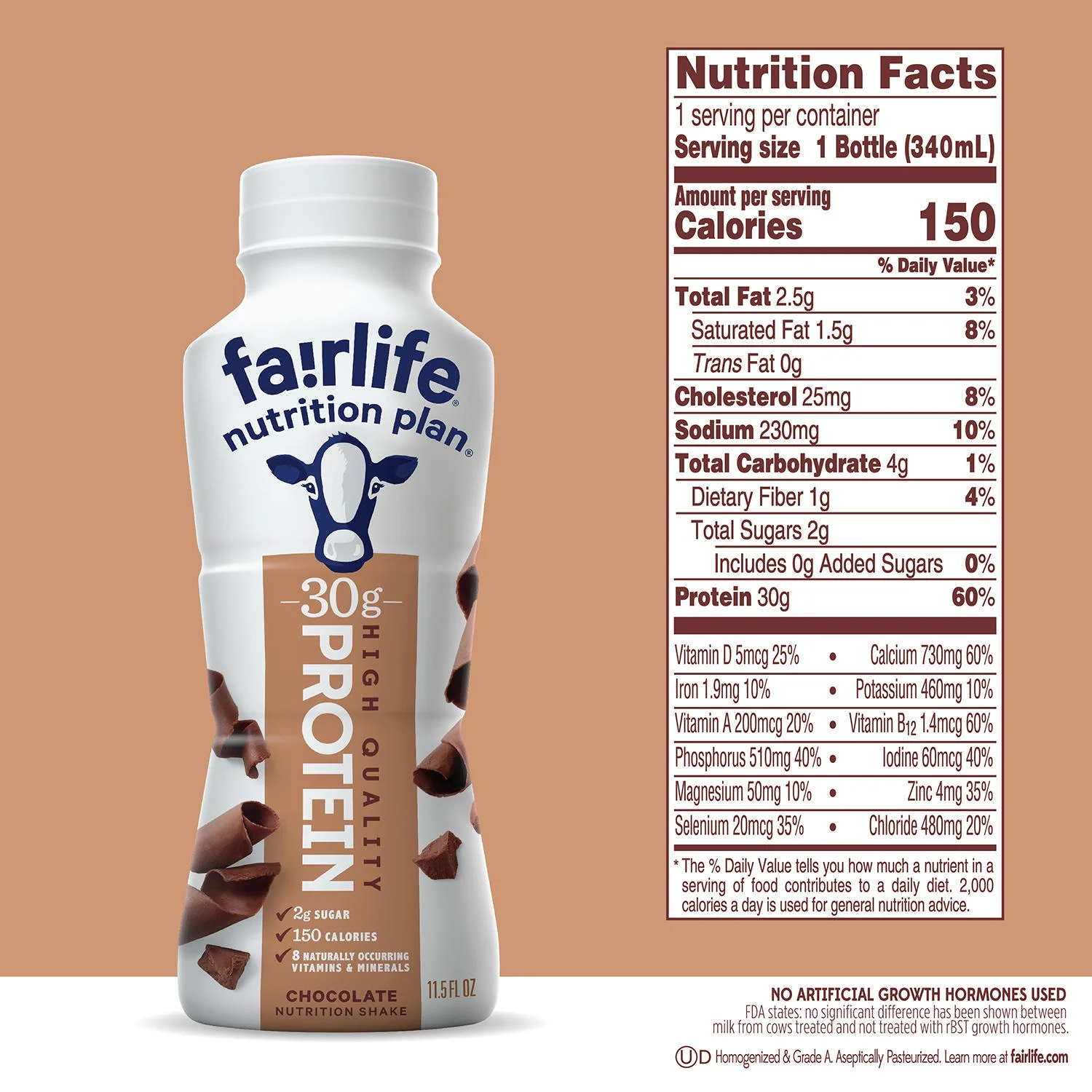 Fairlife Nutrition Plan High Protein Chocolate Shake, (12 ct) - 2 Pack
