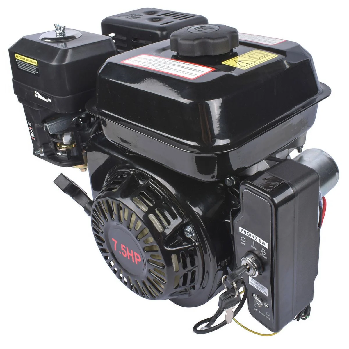 Bornmio 7.5HP Electric Start Horizontal Engine 4-Stroke 212CC Go Kart Gas Engine Motor