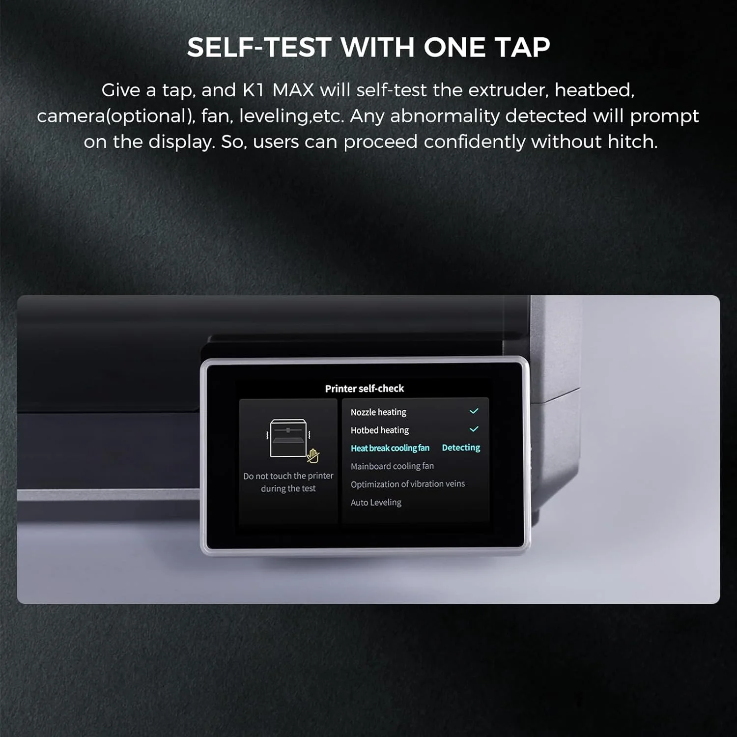 Creality K1 Series 3D Printers K1 Max/K1C/K1 600mm/s High Speed FDM 3D Printer Support 300℃ Printing Suit for ABS/PLA/PETG/PET/TPU/PA/ABS/ASA/PC/ PLA-CF/PA-CF/PET-CF Filaments-K1 Max 3D Printer