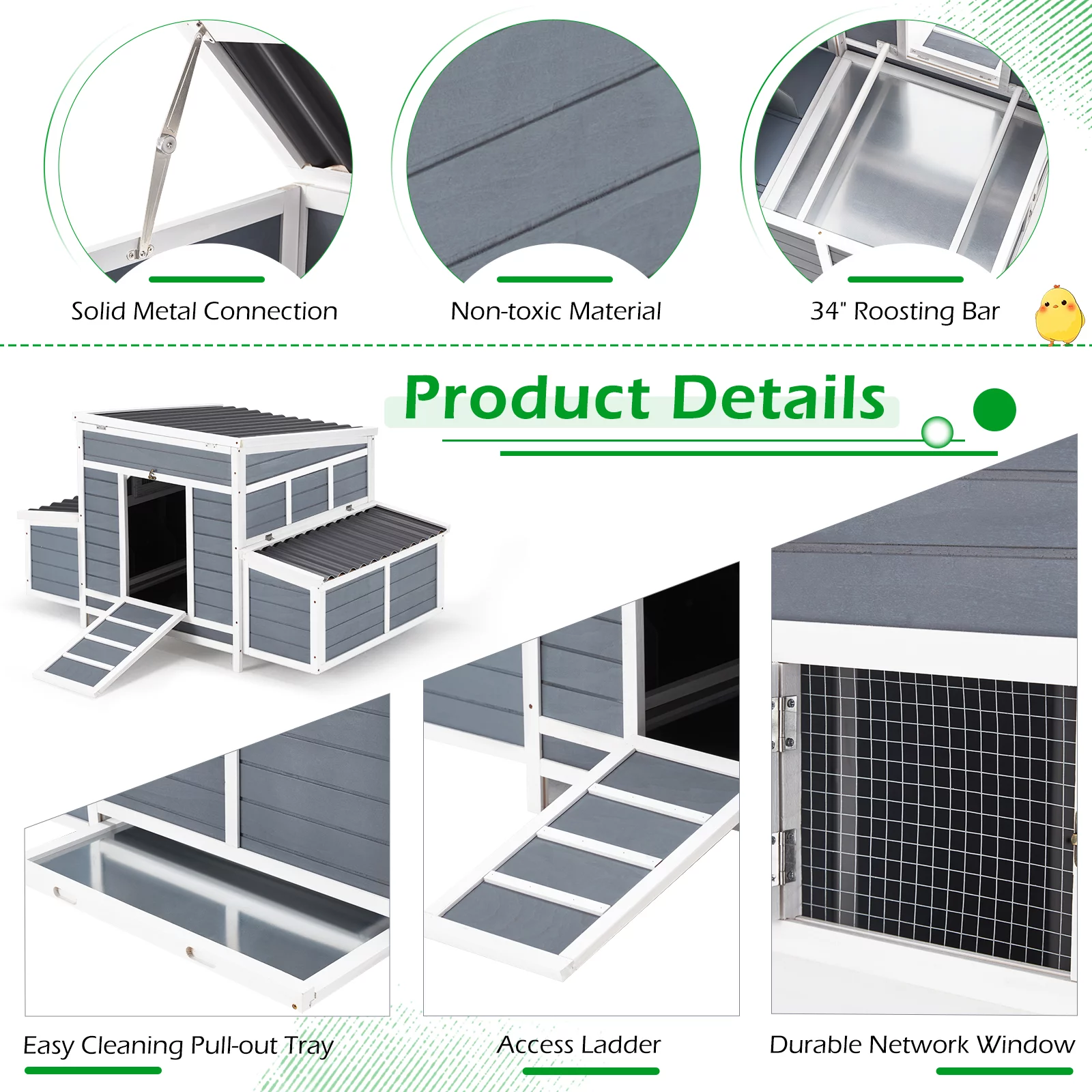 YODOLLA Chicken Coop 56