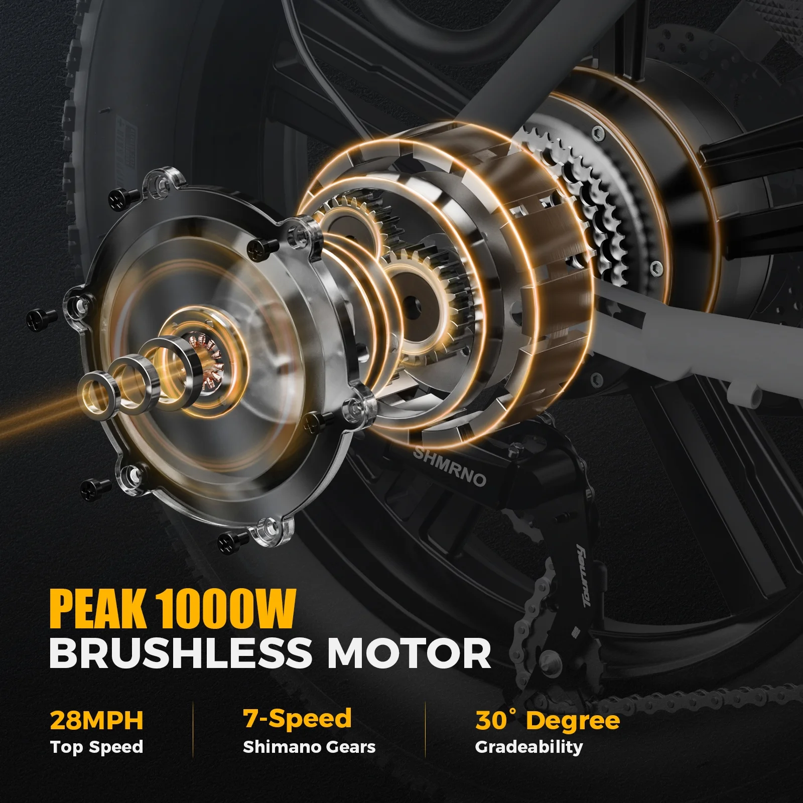 Heybike Ranger Electric Bike for Adults, 500W Foldable Ebike with 48V 15Ah Removable Battery, 20