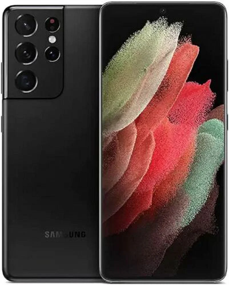 Restored Samsung Galaxy S21 Ultra Phantom Black 512GB Factory Unlocked SM-G998U1 (Refurbished)