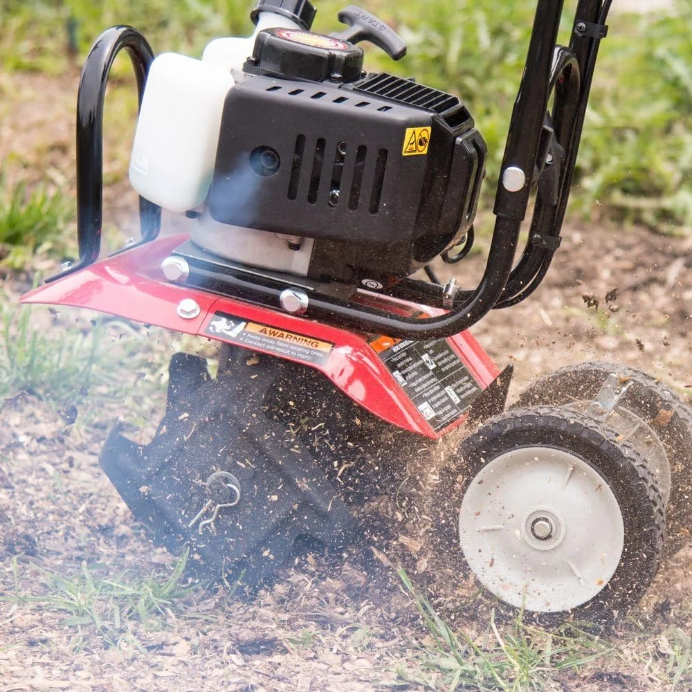 SCV43 Cultivator With 43Cc, 2 Cycle, Full Crankshaft Engine