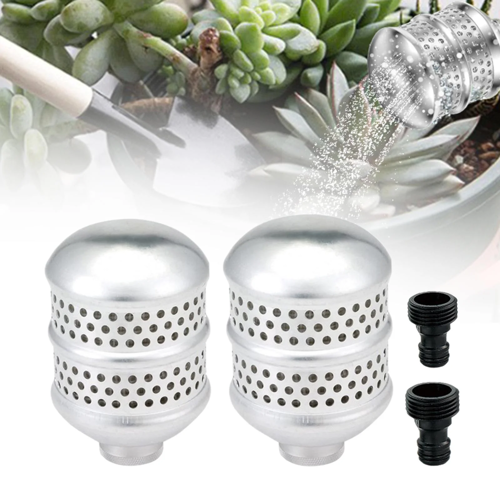 Miulika 2 Pieces Bubbler Sprinkler Head Garden Watering Soaker Sprinkler for Outdoor