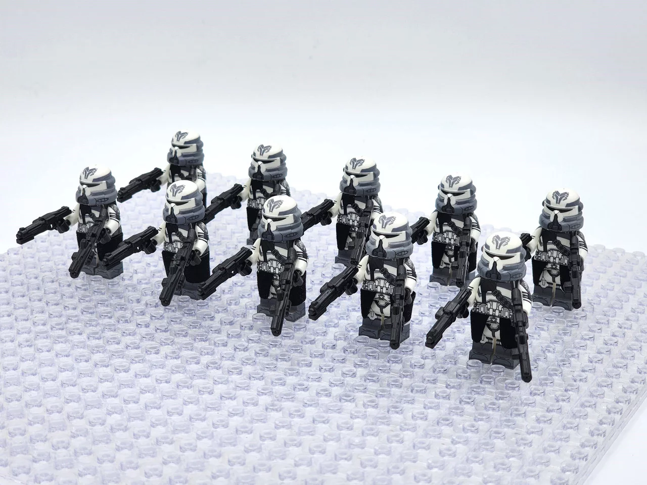 Star Wars Phase 2 Wolfpack Airborne Clone Troopers Paratroopers Custom Minifigures