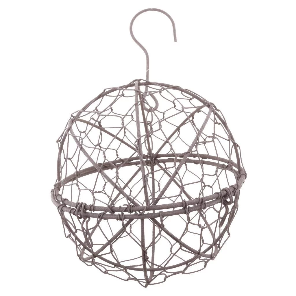 13cm&28cm Retro Iron Ball Shape Succulent Pot Metal Hanging Plant Holder