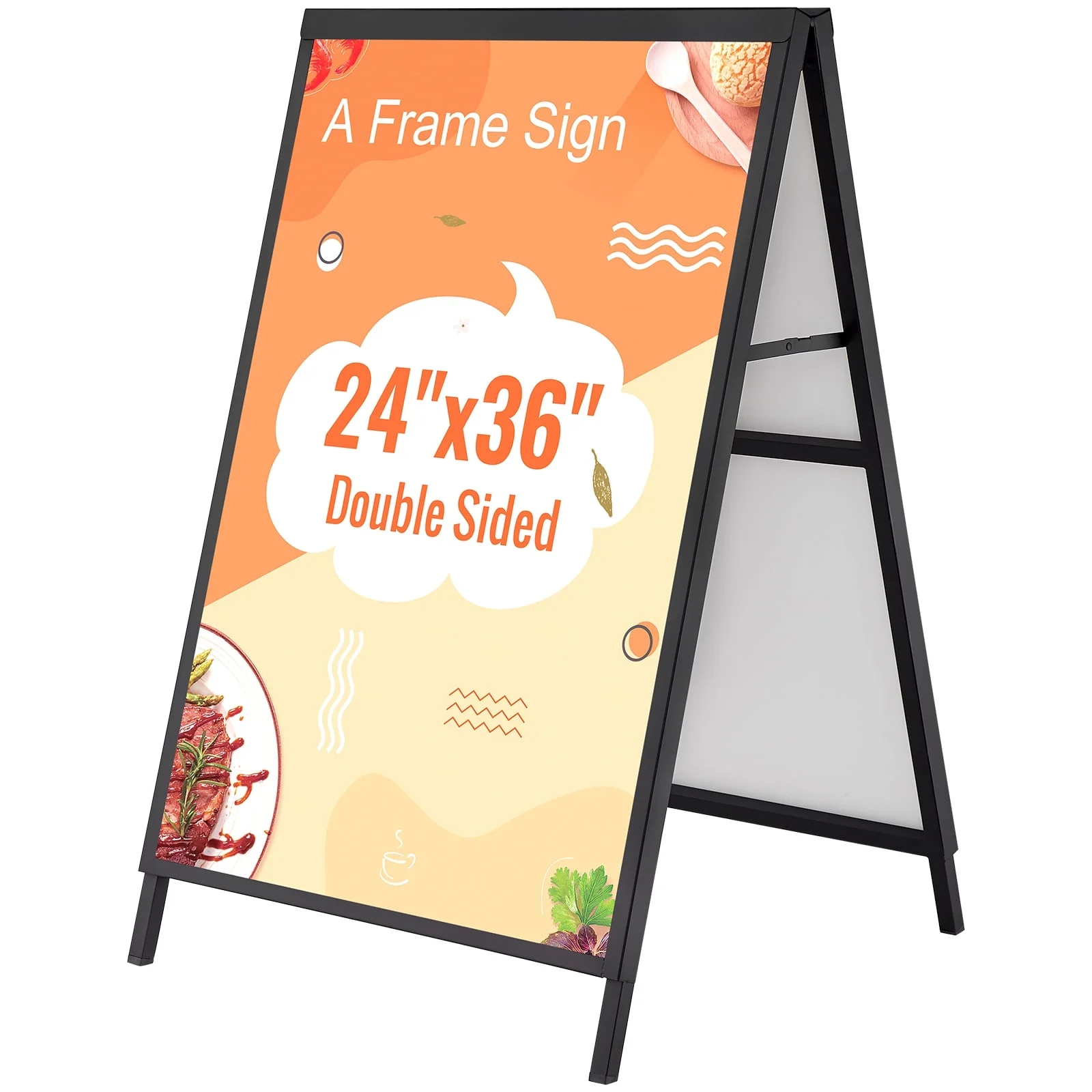 SKYSHALO Outdoor A-Frame Sidewalk Sign 24x36 inch Sandwich Board Signs