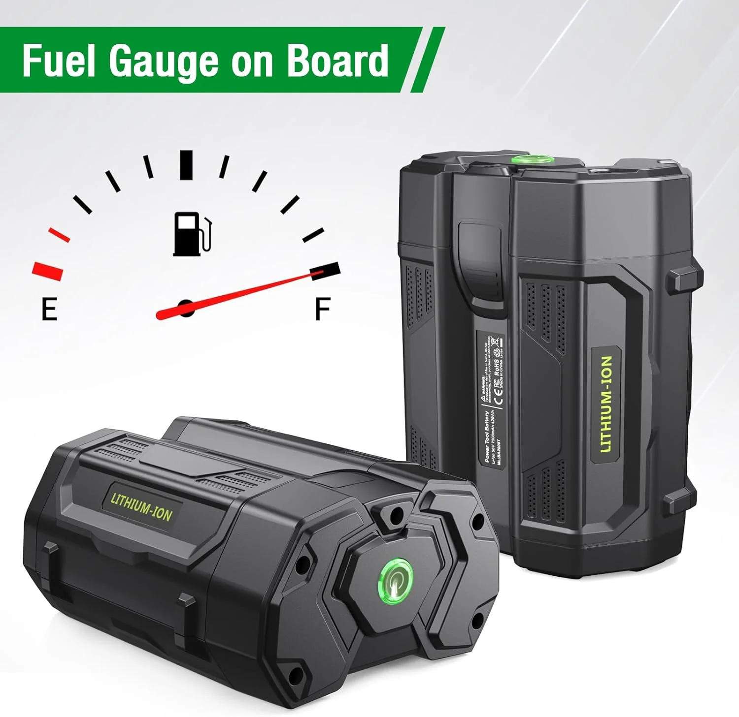 7.5Ah Battery Replacement for EGO 56V Battery, Compatible with EGO 56V Batttery BA2800 BA4200 BA1400 Lithium-Ion Battery Compatible with EGO 56V Power Tools Lawn Mower, Leaf Blower, Chainsaw