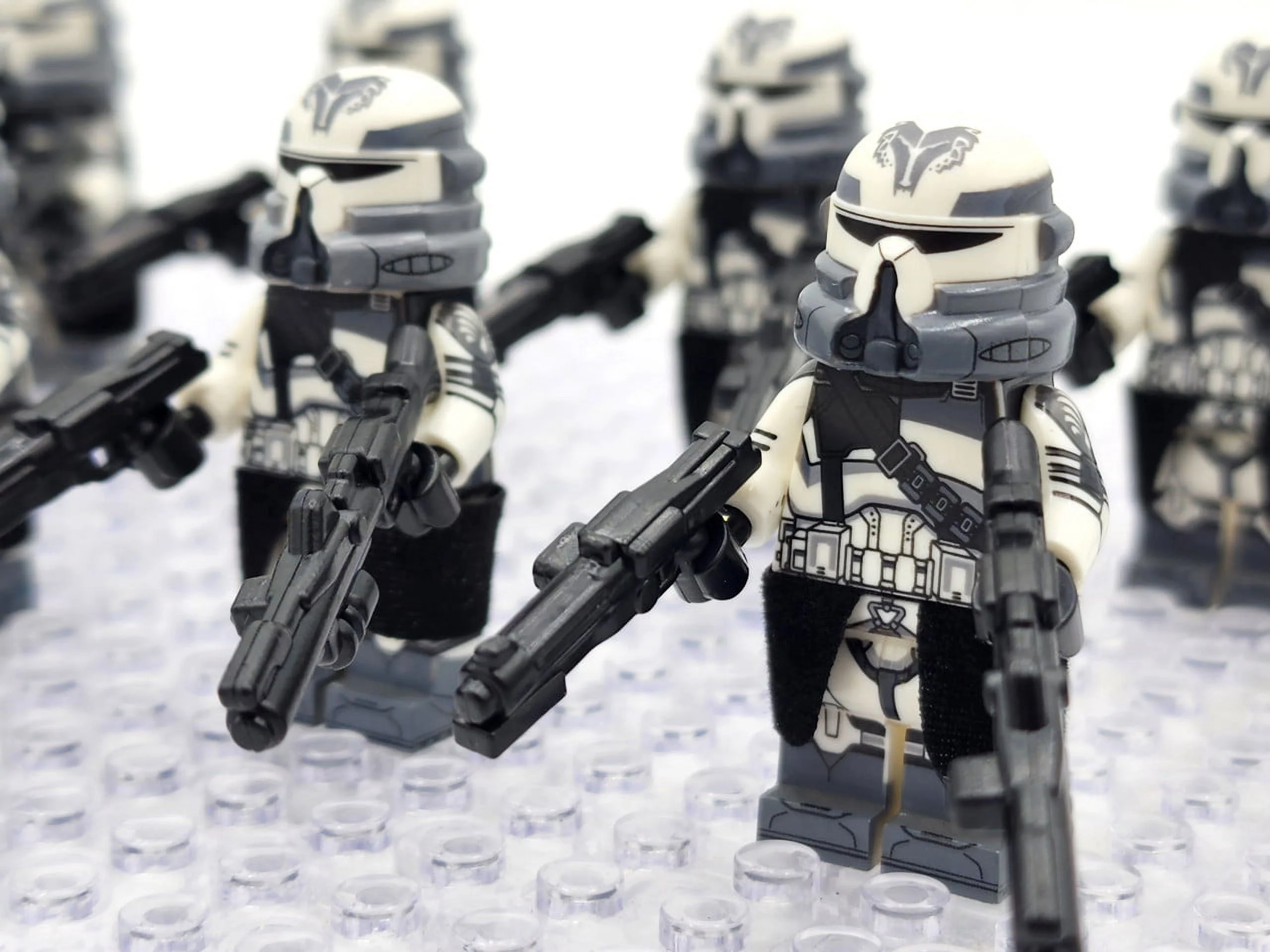 Star Wars Phase 2 Wolfpack Airborne Clone Troopers Paratroopers Custom Minifigures