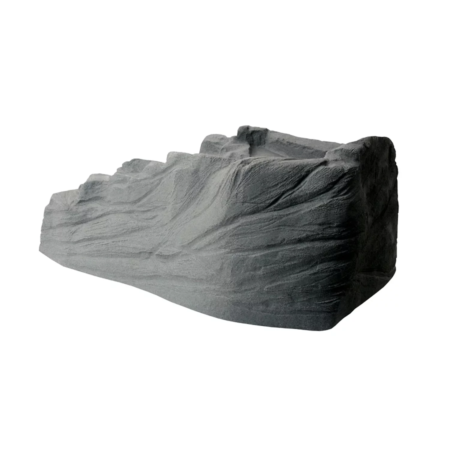 Algreen Decorative Pond Watercoarse, Tranquility Waterfall with Threaded Fitting, Charcoalstone
