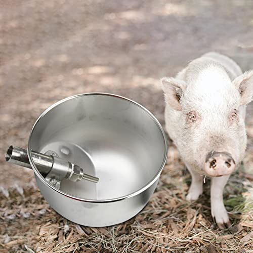 IEUDNS Automatic Cow Drinking Water Bowl, Livestock Drinking Bowl, Sheep Goats Feeding Water Bowl Waterer, Water Feeder Trough for Duck, Pig Sheep, S