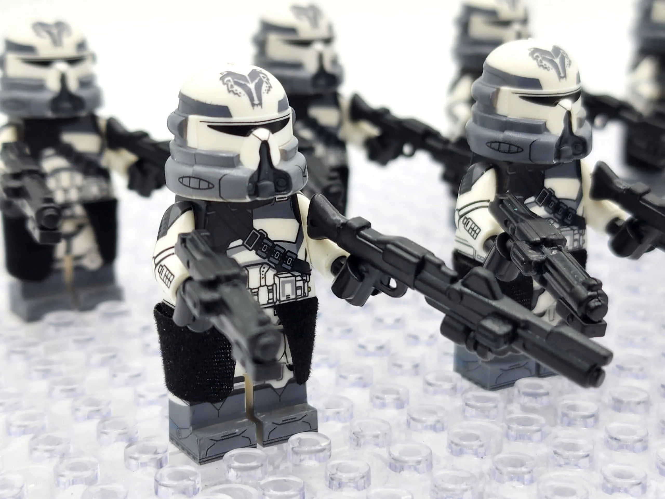 Star Wars Phase 2 Wolfpack Airborne Clone Troopers Paratroopers Custom Minifigures