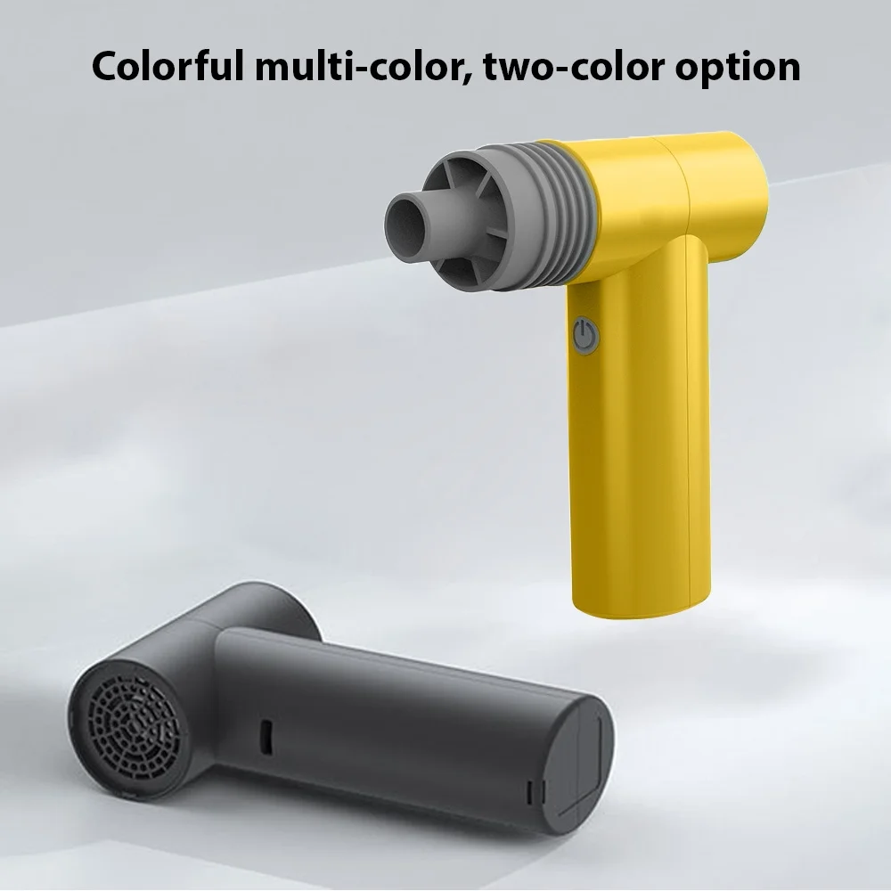 Electric Air Duster,100000rpm Turbo Fan Portable Handheld Air 100000rpm Turbo Handheld Compressed Air Built-in 3x1100mah Battery Dual-purpose Removal Blower Built-in 3x1100mah