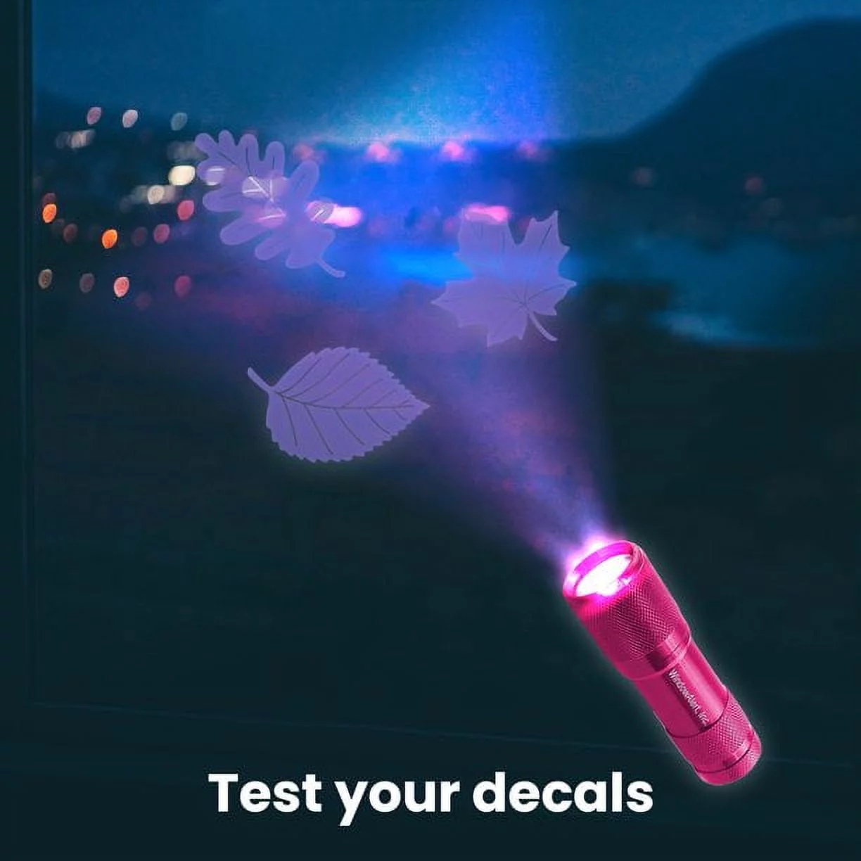 WindowAlert Aspen Leaf Anti-Collision Decal - UV-Reflective Window Decal to Protect Wild Birds from Glass Collisions - Made in The USA