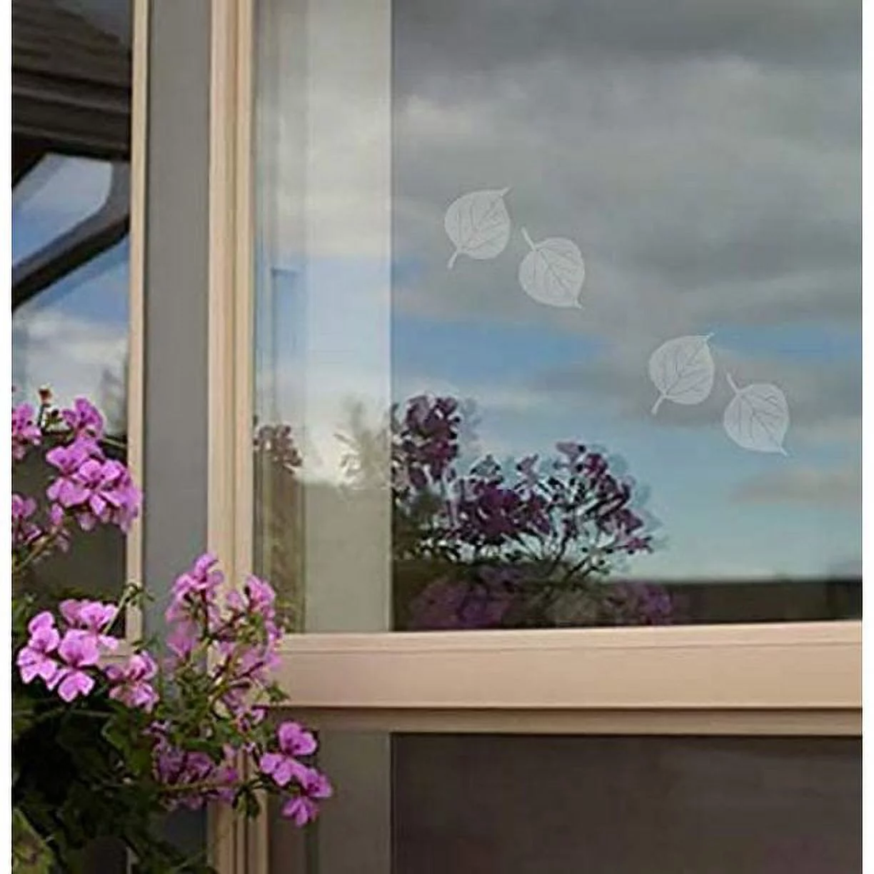 WindowAlert Aspen Leaf Anti-Collision Decal - UV-Reflective Window Decal to Protect Wild Birds from Glass Collisions - Made in The USA