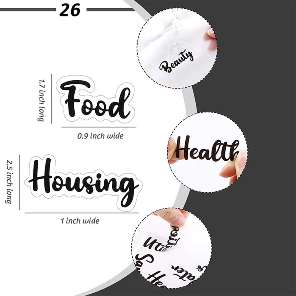 Giugt A6 Notebook Binder Budget Planner Organizer Cover Pockets Cash Wallet PU Leather