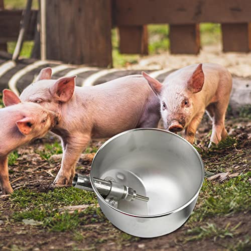 IEUDNS Automatic Cow Drinking Water Bowl, Livestock Drinking Bowl, Sheep Goats Feeding Water Bowl Waterer, Water Feeder Trough for Duck, Pig Sheep, S