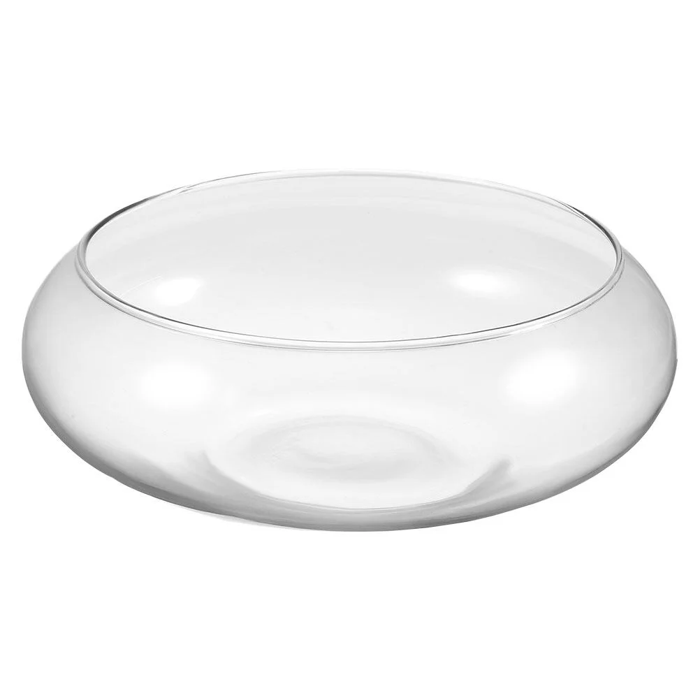 Jibingyi Glass Planter Pot Glass Succulents Pot Small Flowerpot Small Planter Container Clear Fish Bowl