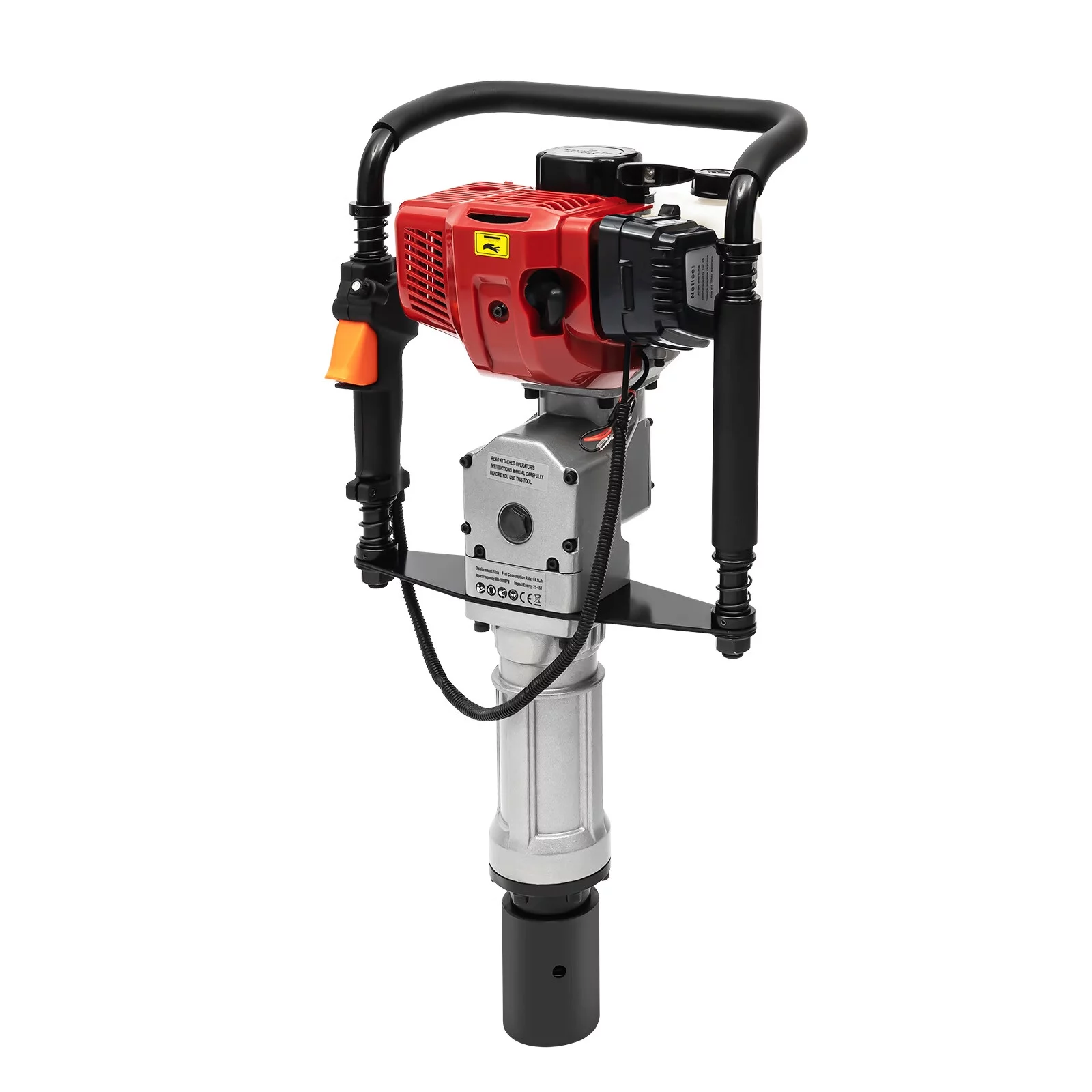 Loyalheartdy 52cc 2 Stroke T Post Driver Piledriver Portable Heavy Duty Fence Gasoline Pile Driver Kit