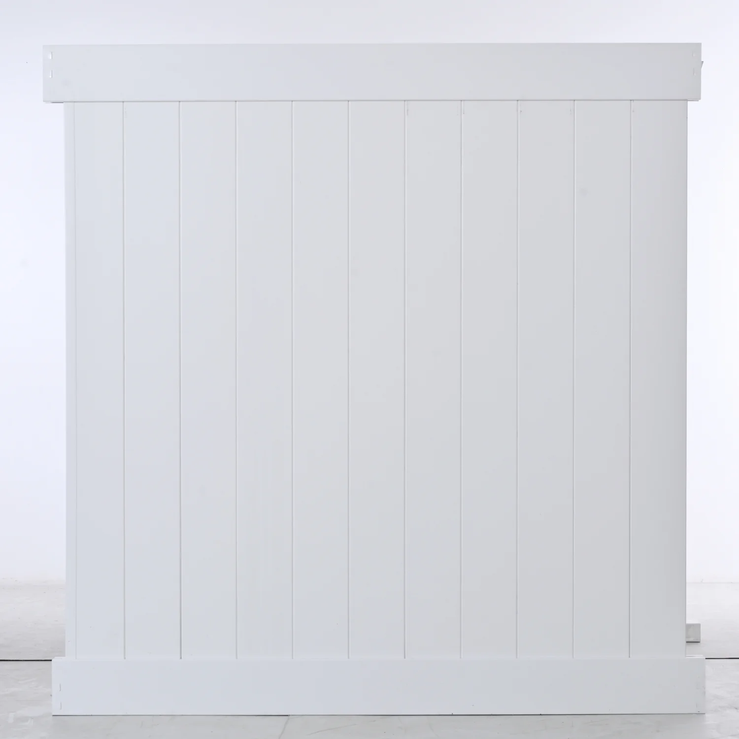 Durable White Vinyl Privacy Fence Panels Set of 2 - 6ft.H x 6ft.W - Superior Outdoor Garden Fencing Solution for Enhanced Privacy and Style