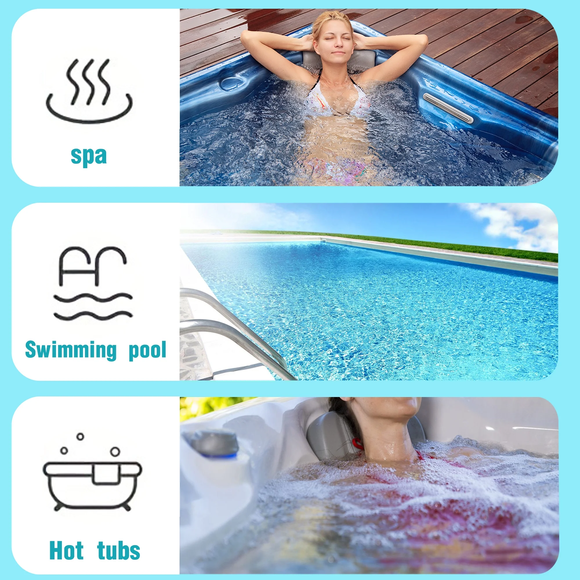 5lbs Pool&Spa 3-inch Chlorine Tablets, for Swimming Pool and Spa Use, 5lbs