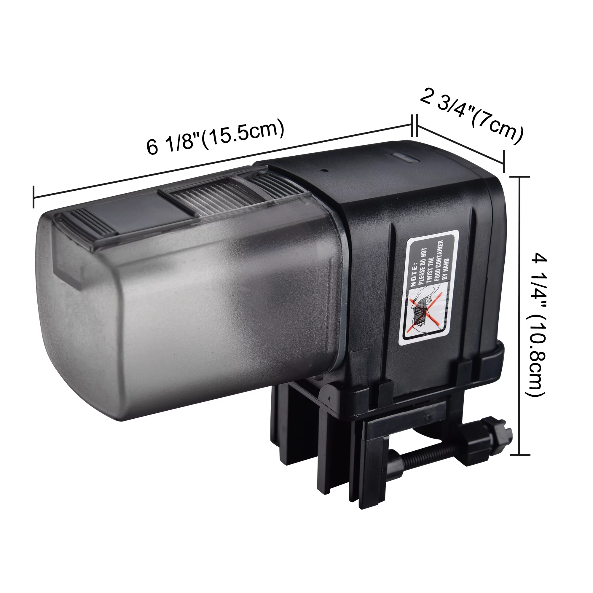 AquaBasik Wi-Fi Automatic Fish Feeder Aquarium Tank Food Dispenser w/ Vacation Timer Compatible with Alexa & Google