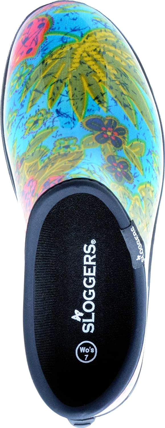 Sloggers  Women's Waterproof  Rain and Garden Shoe with Comfort Insole, Midsummer Blue, Size 10, Style 5102BL10