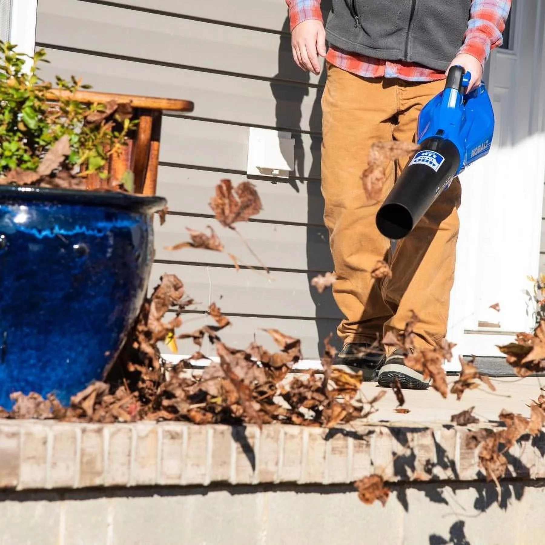 Kobalt 40-volt 40v Max 480-CFM 110-MPH Handheld Cordless Electric Leaf Blower (Tool Only)