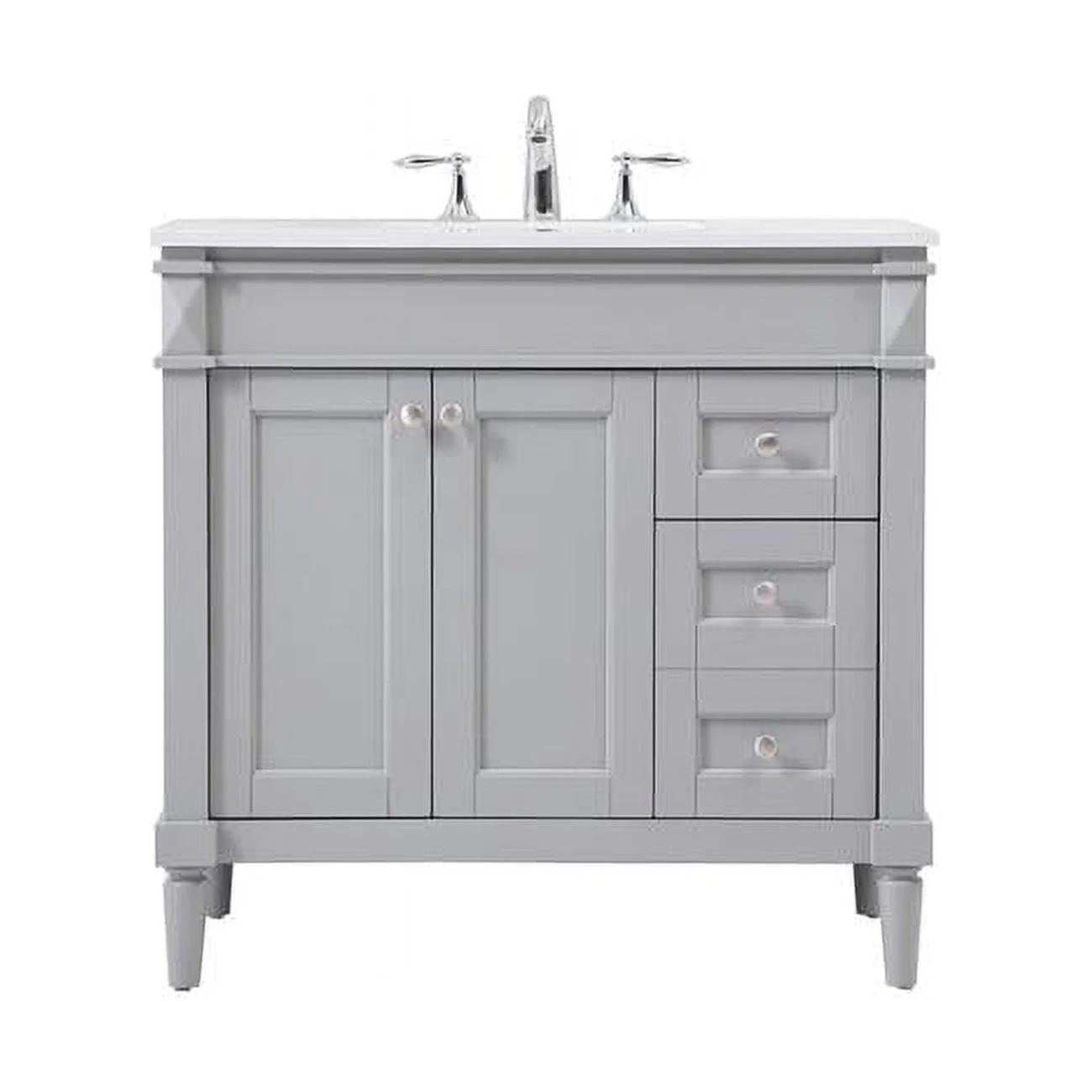 Elegant Decor  36 in. Bennett Single Bathroom Vanity, Grey