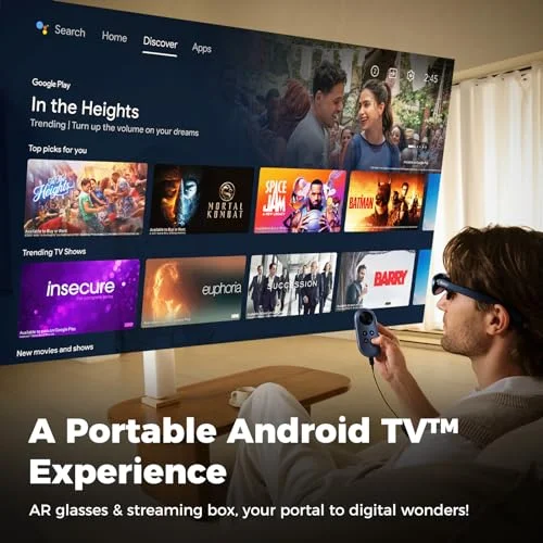 Rokid Station, Google-Certified Portable Android TV Device, Media Streaming Box, The Best Companion for Rokid Max and other AR Glasses