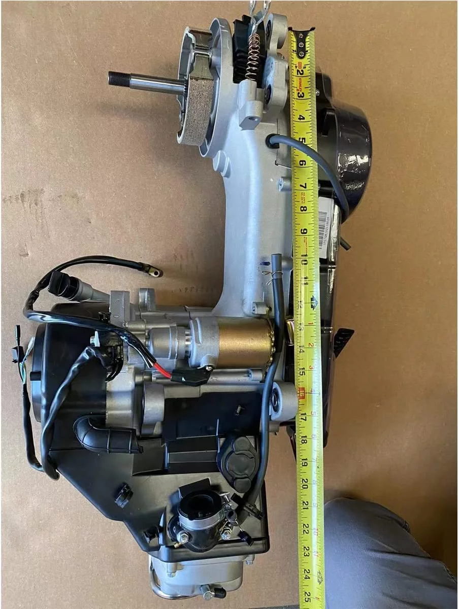 X-PRO 150cc Long Case 4-stroke GY6 Air cooled Moped Scooter Engine with CVT Automatic Transmission, Electric/Kick Start