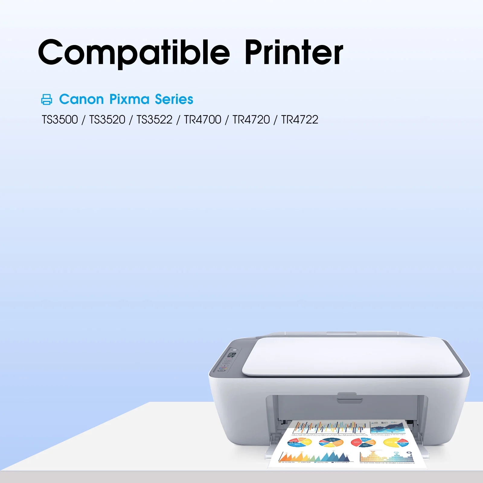 PG275XL Ink Cartridge for Canon ink 275 and 276 for PG275 and CL276 Canon Printer Ink for Canon PIXMA TS3522 TS3520 TS3500 TR4722 TR4720 TR4700 Printer