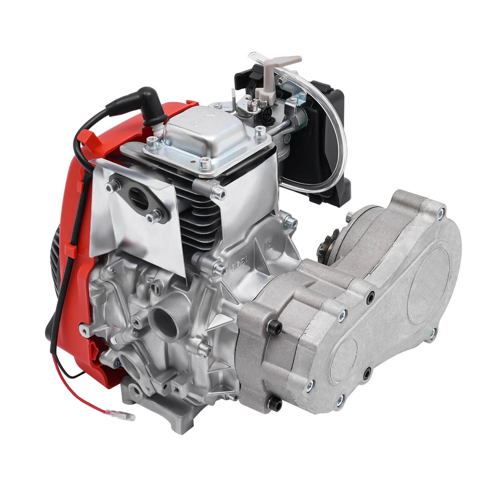 Anqidi Full Set 4-Stroke 53CC Bicycle Engine Kit Gas Motorized Bike Electric Bicycle Engine Motor Complete Kit Gasoline Powered Engine TCI Ignition 1.5KW 6800Rpm