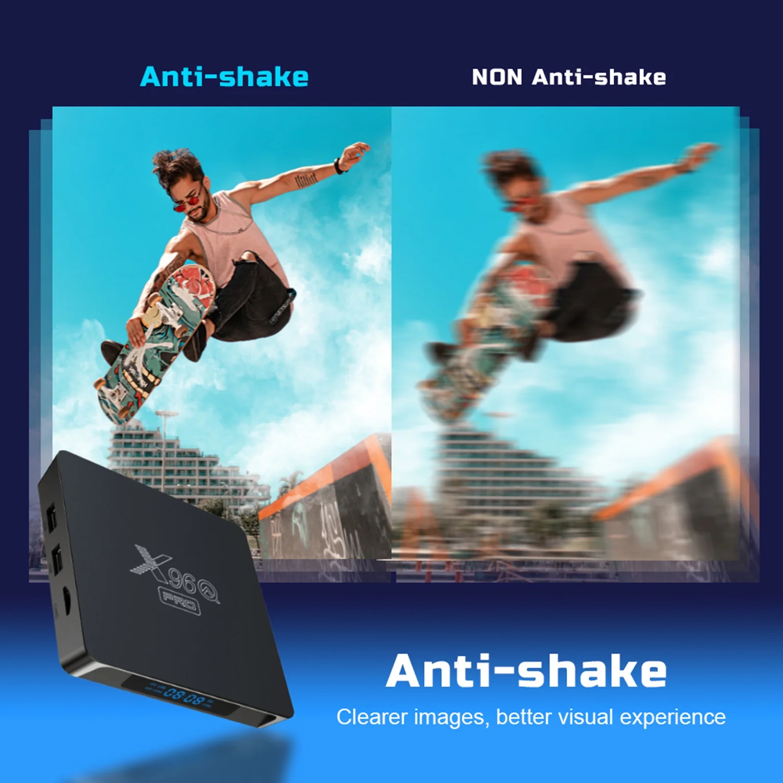 Internet TV Set-Top Box, X96Q PRO Android 10.0, 4K UHD Media Player, Allwinner H313 Quad-core, Dual WiFi, 100M LAN Upgrade Your Home Entertainment