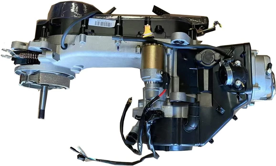 X-PRO 150cc Long Case 4-stroke GY6 Air cooled Moped Scooter Engine with CVT Automatic Transmission, Electric/Kick Start