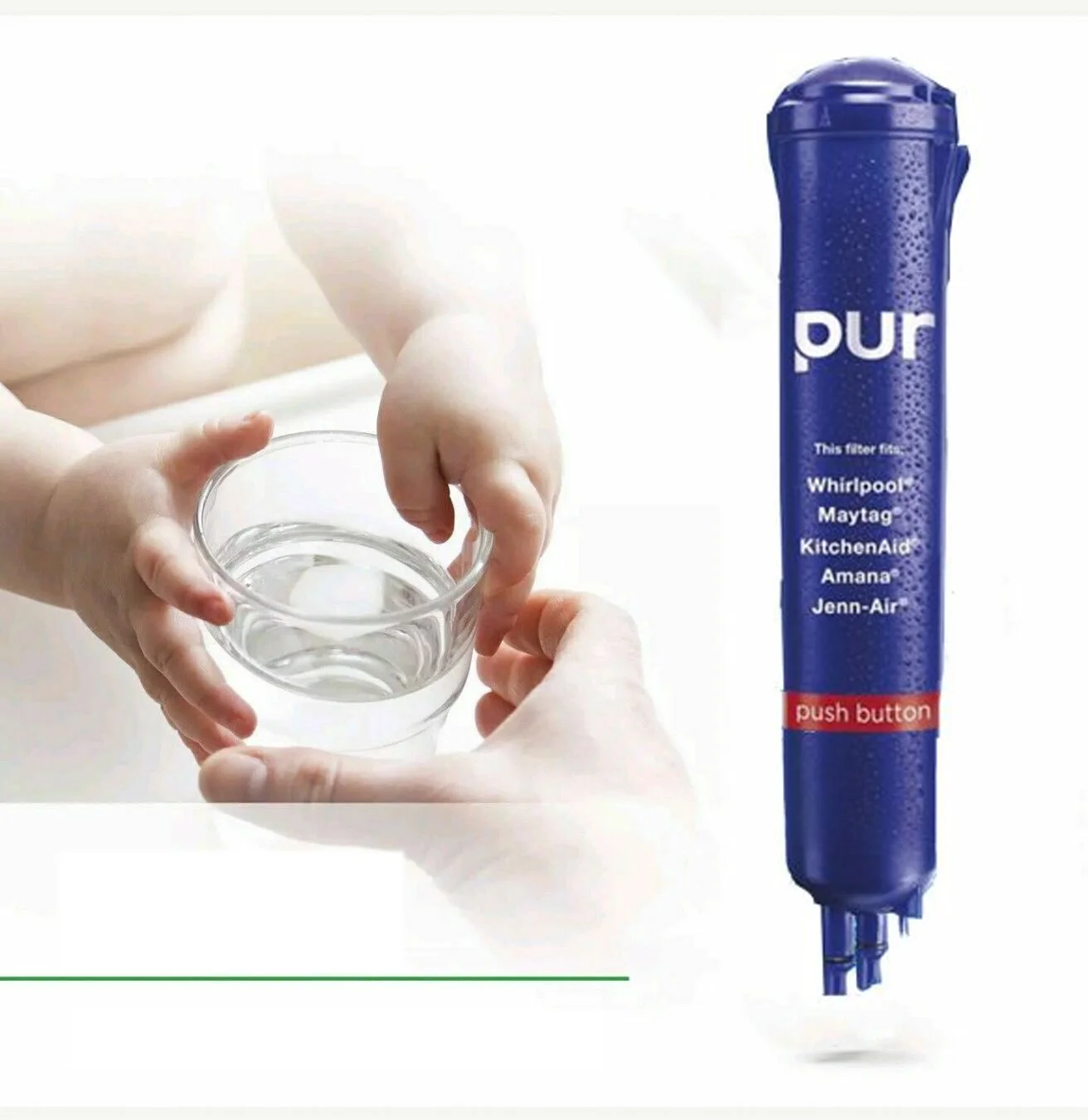 2Pack EDR3RXD1 Water Filter 3 for Whirlpool Refrigerator Water Filter 3 – EDR3RXD1 WHR3RXD1 and Everydrop 4396841 4396710 469083 46-9083