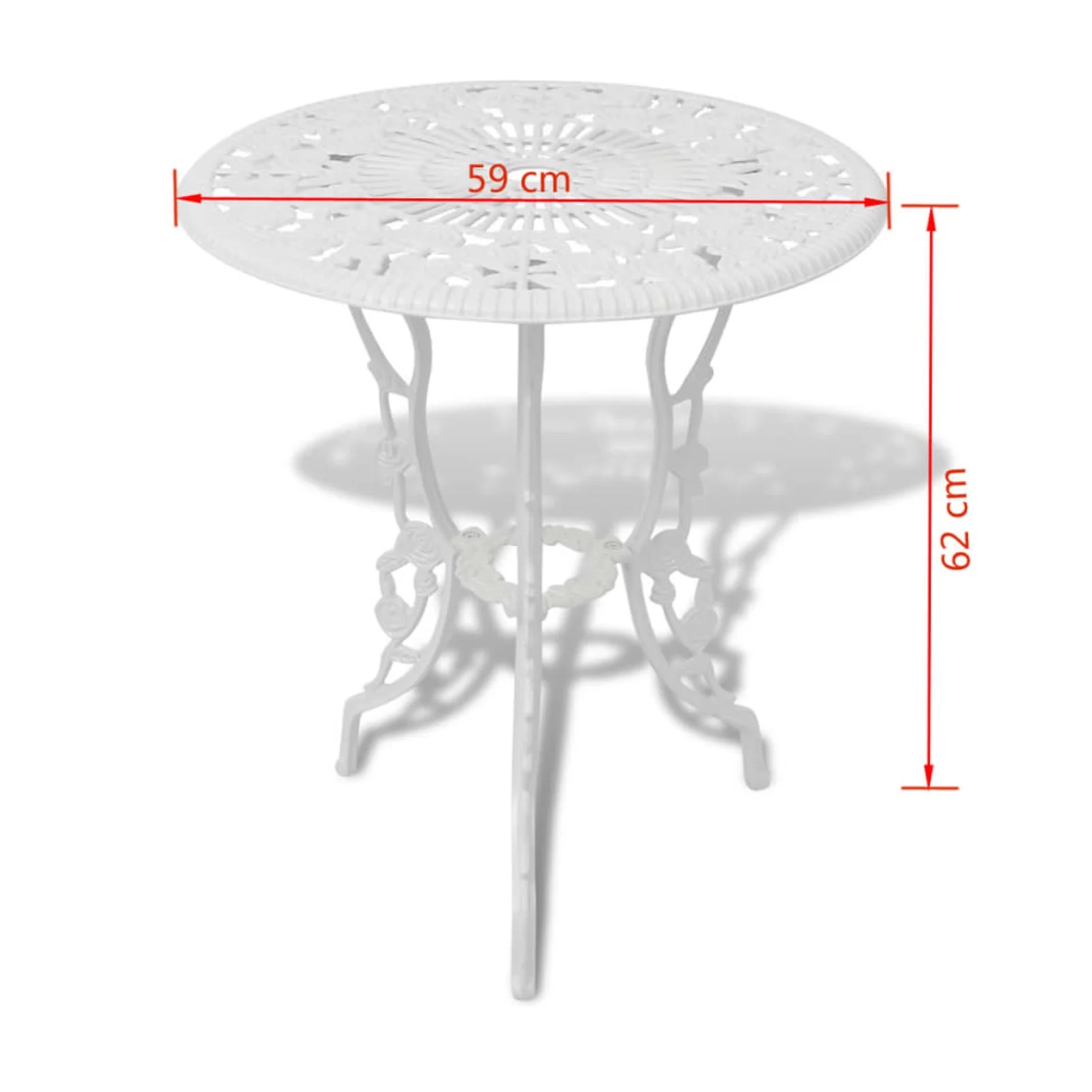 Irfora ,3 Piece SetSet Table And Chairs Cast Aluminum White Small Patio FurnitureFurniture Rewis 42165 Zeyuan Barash Camerina