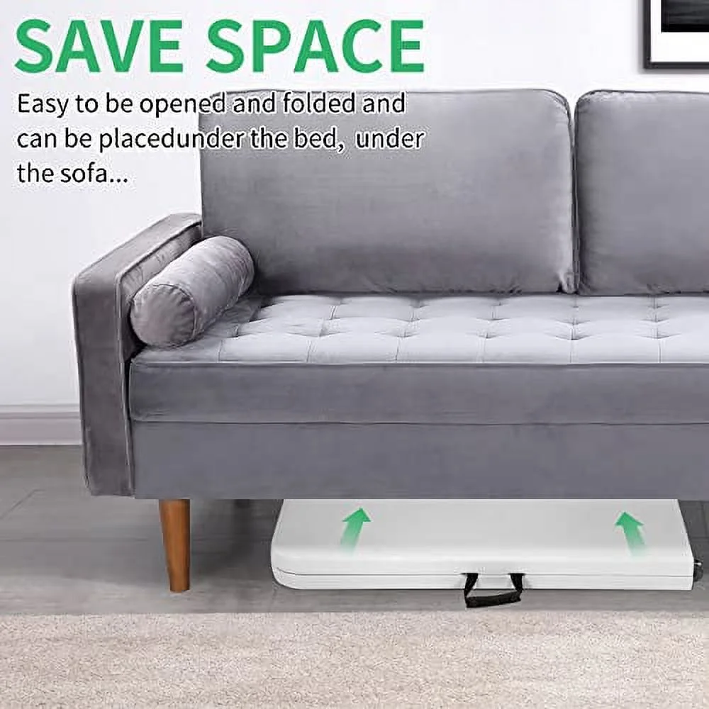 8 Ft Folding Table Lightweight Plastic Table Fold-in-Half Utility Foldable Table with Carry Handle Indoor Outdoor Portable Table for Picnic, Camping and Party, White