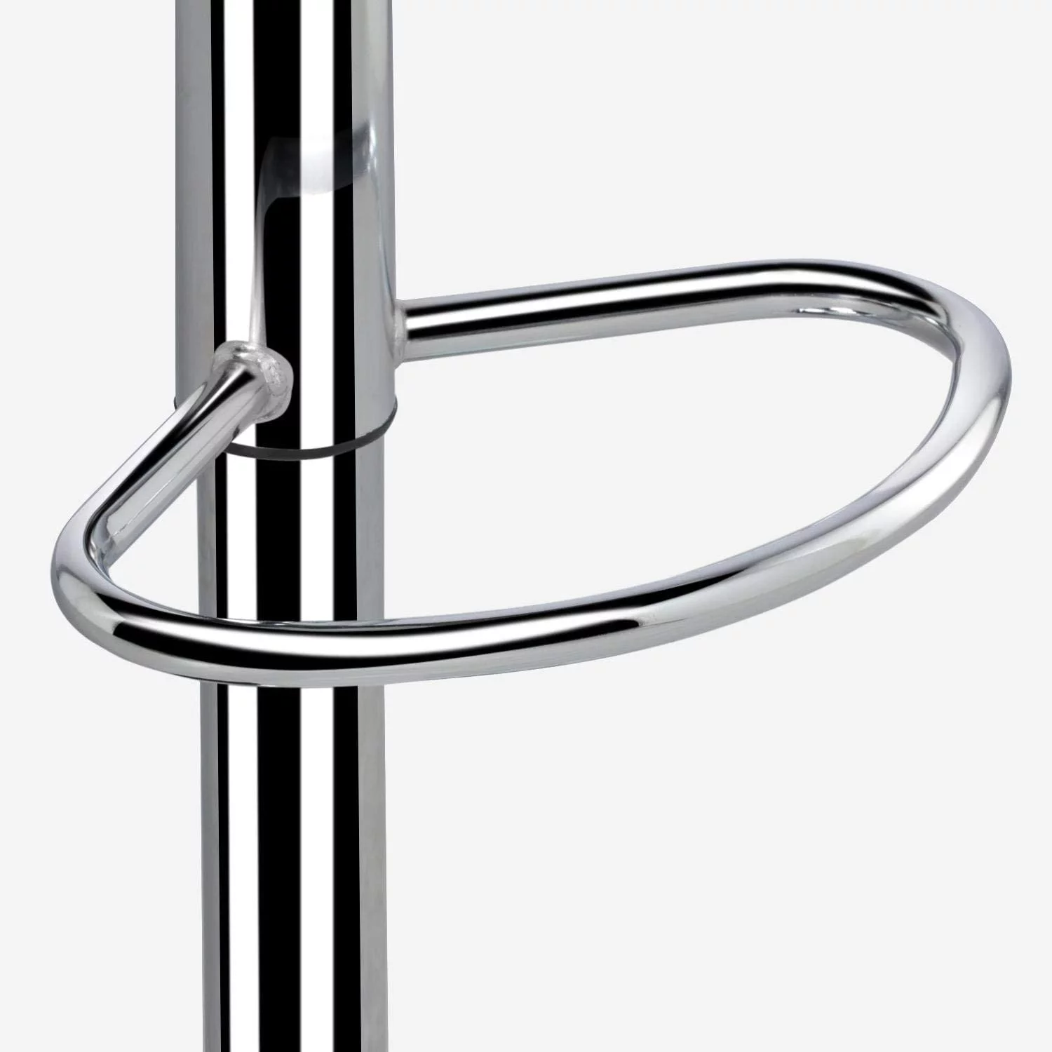 U-SHARE Tall Bar Stools Set of 2 Modern Square PU Leather Adjustable BarStools Counter Height Stools with Arms and Back Bar Chairs 360 Swivel Stool White