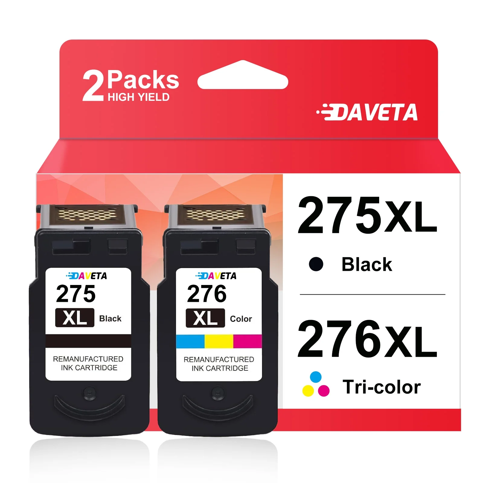 PG275XL Ink Cartridge for Canon ink 275 and 276 for PG275 and CL276 Canon Printer Ink for Canon PIXMA TS3522 TS3520 TS3500 TR4722 TR4720 TR4700 Printer
