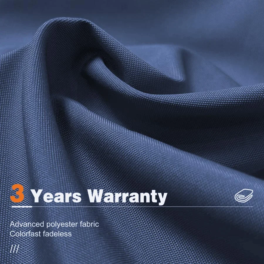 PURPLE LEAF 10 ft Square Patio Umbrella Offset Hanging Umbrella Cantilever Sunny Umbrella with 360° rotating handle,Navy Blue